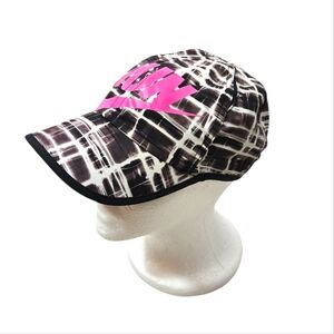 Nike Brown and White Pink Logo Cap
